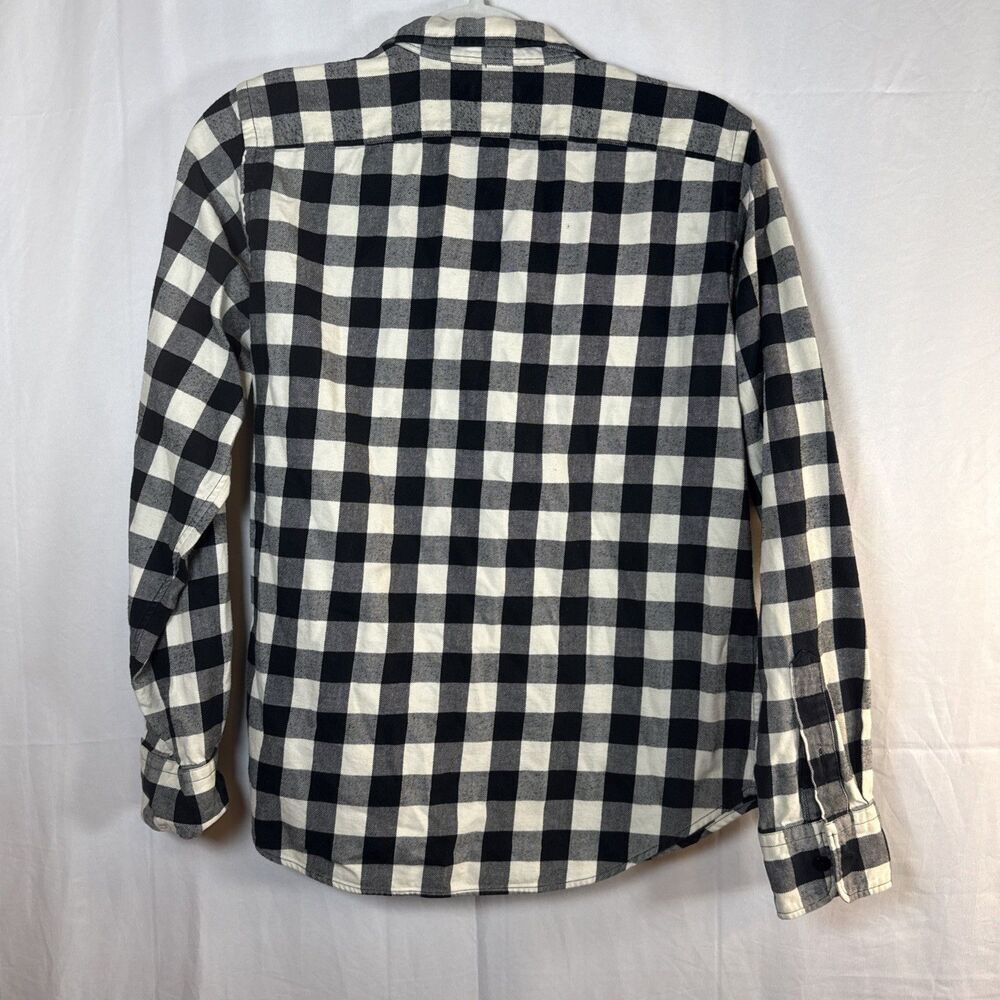 Ralph Lauren Sport Black White Check 100% Cotton Button Up Shirt Womens Size 12 - Picture 12 of 13